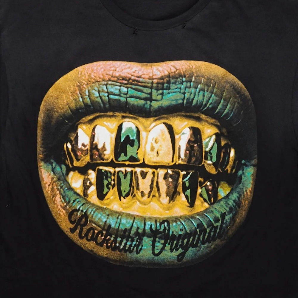NWT!!! Reptile Mouth Tee - Black, Gold, and Green
